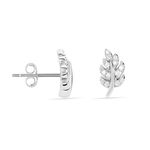 Boucles D'oreilles Puces Aleyna Argent Blanc Oxyde De Zirconium - Puces Femme | Marc Orian