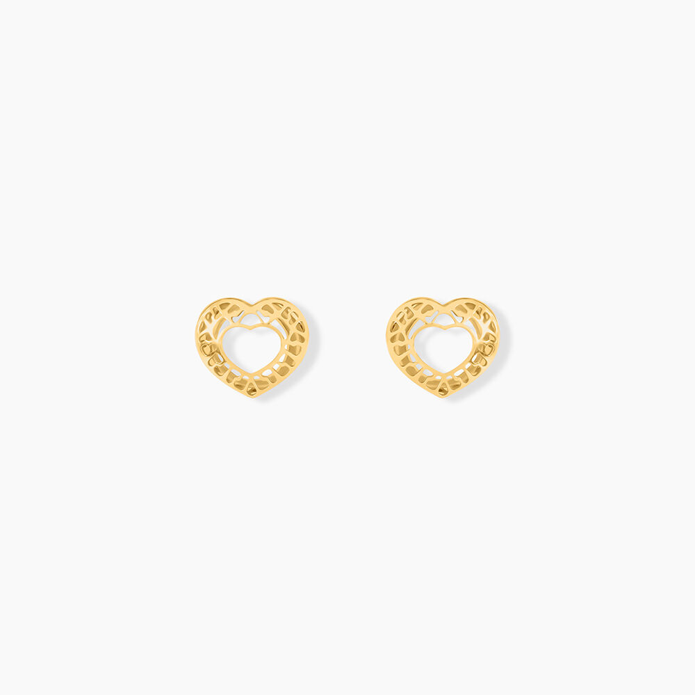 Boucles D'oreilles Puces Himelinda Or Jaune - Puces Femme | Marc Orian