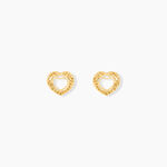 Boucles D'oreilles Puces Himelinda Or Jaune - Puces Femme | Marc Orian