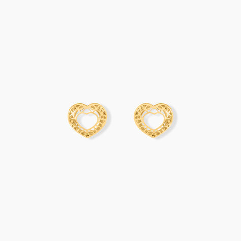 Boucles D'oreilles Puces Himelinda Or Jaune - Puces Femme | Marc Orian