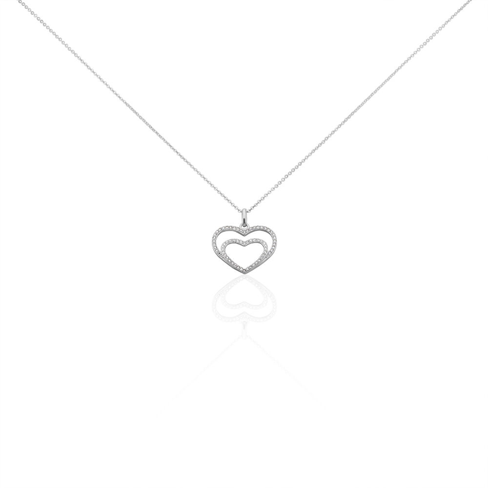 Collier Gasparde Argent Blanc Oxyde De Zirconium - Colliers avec pierres Femme | Marc Orian