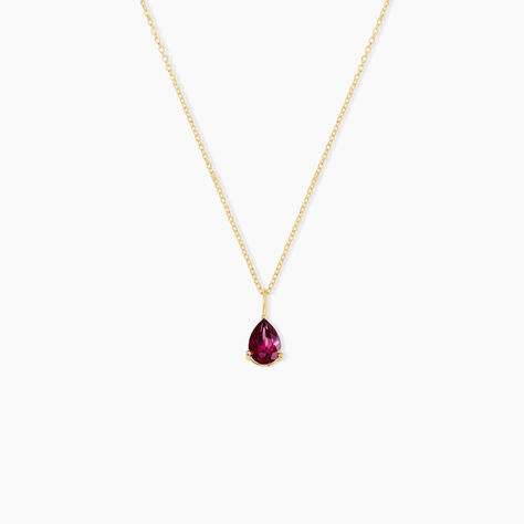 Collier Rhodolite Fever Or Jaune Rhodolite - Colliers avec pierres Femme | Marc Orian