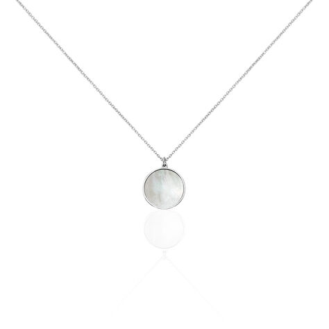 Collier Zoelle Argent Blanc Nacre - Colliers avec pierres Femme | Marc Orian