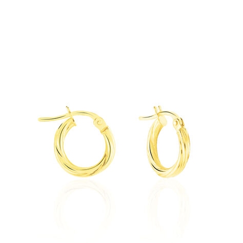 Créoles Youri Or Jaune - Boucles d'oreilles Créoles Femme | Marc Orian