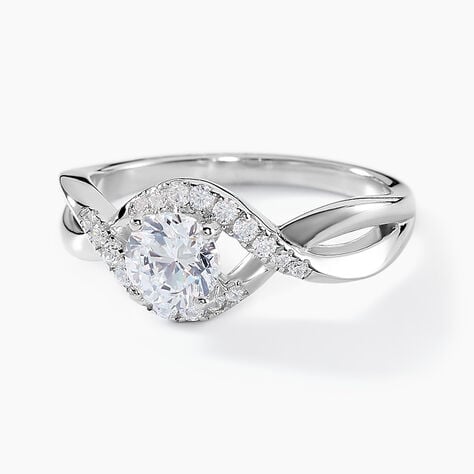 Bague Amarissa Argent Blanc Oxyde De Zirconium - Solitaires Femme | Marc Orian