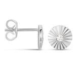 Boucles D'oreilles Puces Argent Blanc Valente Oxydes De Zirconium - Puces Femme | Marc Orian