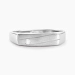 Chevali&egrave;re Michel Argent Blanc Oxyde De Zirconium - Solitaires Homme | Marc Orian