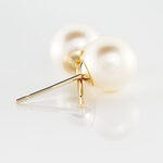 Boucles D'oreilles Puces Suki Or Jaune Perle De Culture - Boucles d'oreilles mariage Femme | Marc Orian