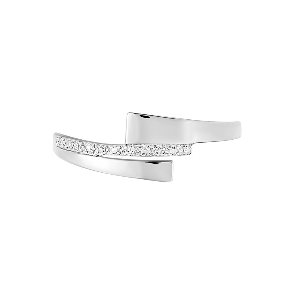 Bague Ainhoa Or Blanc Diamant - Bagues pierres précieuses Femme | Marc Orian