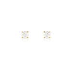 Boucles D'oreilles Puces Aphrodite Or Jaune Diamant - Puces Famille | Marc Orian
