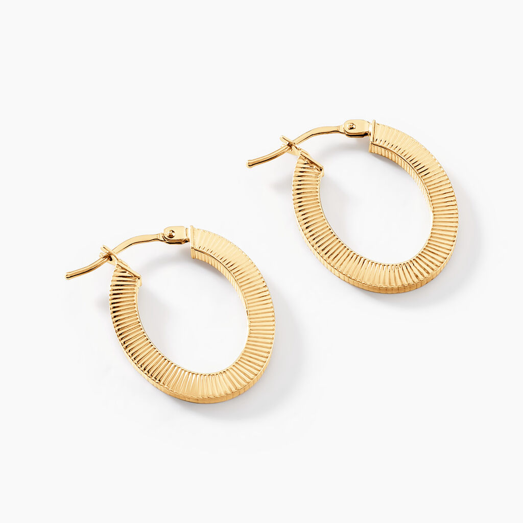 Créoles Zackary Or Jaune - Créoles Femme | Marc Orian