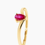 Bague Solitaire Pluie D'Eclat Or Jaune Rubis - Bagues vintage Femme | Marc Orian