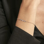Bracelet Nissa Argent Blanc - Bracelets fantaisie Femme | Marc Orian