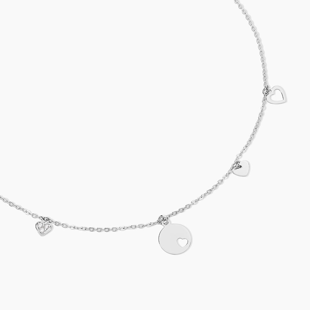 Collier Seyma Argent Blanc Oxyde De Zirconium - Nouveautés Femme | Marc Orian