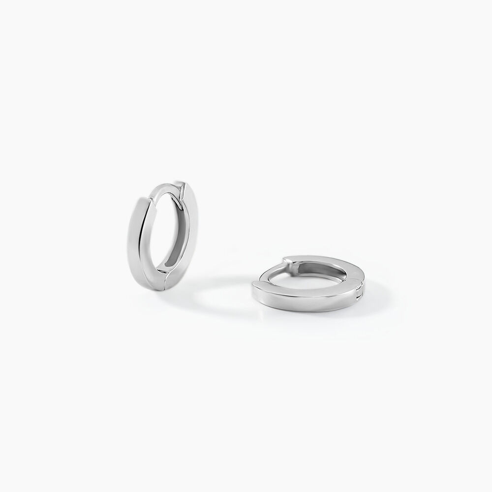 Créoles Argent Blanc Eleanora - Créoles Femme | Marc Orian