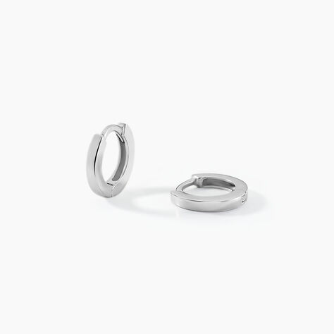 Créoles Argent Blanc Eleanora - Créoles Femme | Marc Orian