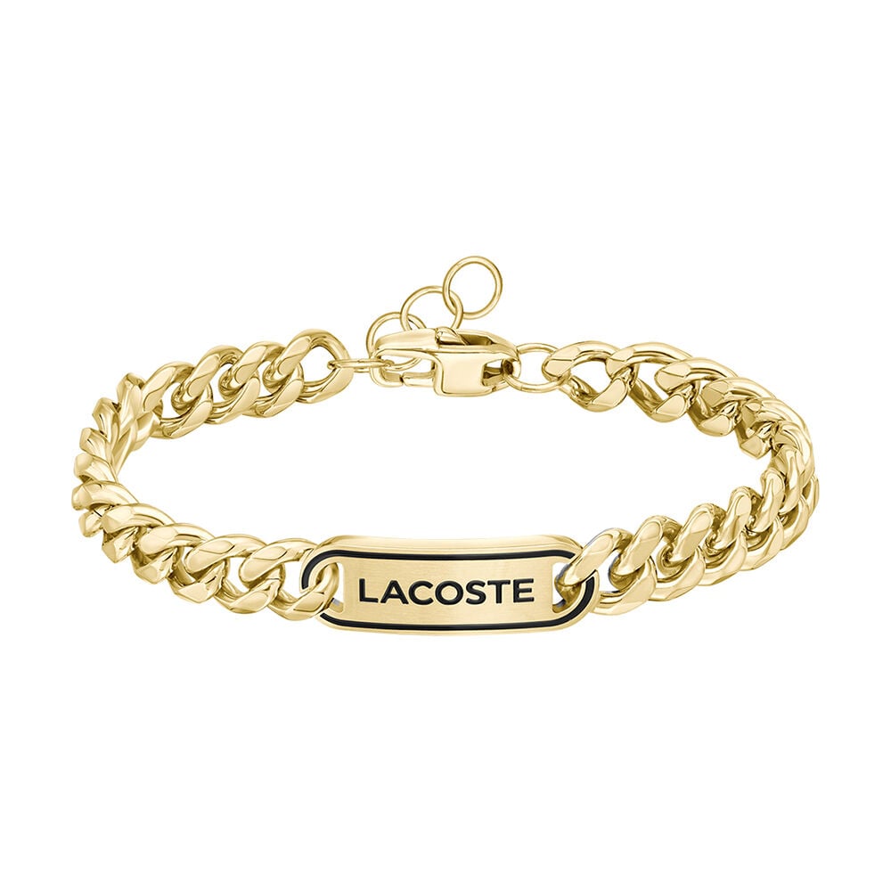 Bracelet Lacoste District Acier Jaune - Bracelets chaînes Homme | Marc Orian