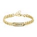 Bracelet Lacoste District Acier Jaune - Bracelets chaînes Homme | Marc Orian