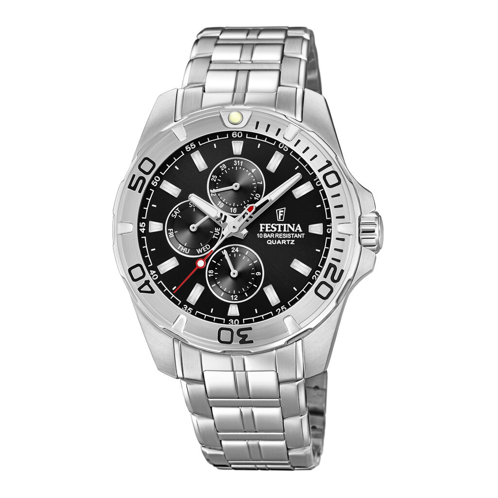 Montre Festina Multifonctions Noir - Montres étanches Homme | Marc Orian