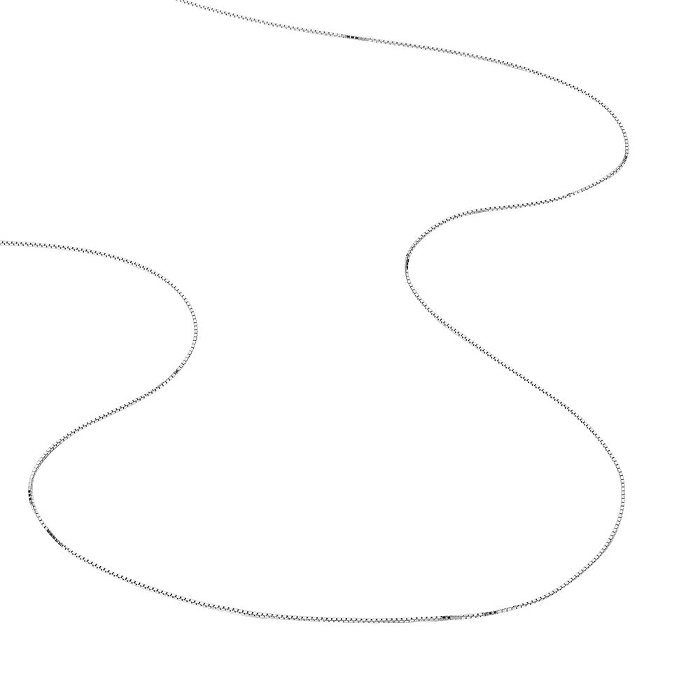 Cha&icirc;ne Nirina Maille V&eacute;nitienne Or Blanc - Colliers ras du cou Femme | Marc Orian