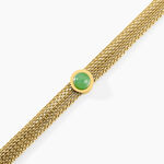 Bracelet V&eacute;ria Acier Jaune Aventurine - Bracelets cha&icirc;nes Femme | Marc Orian