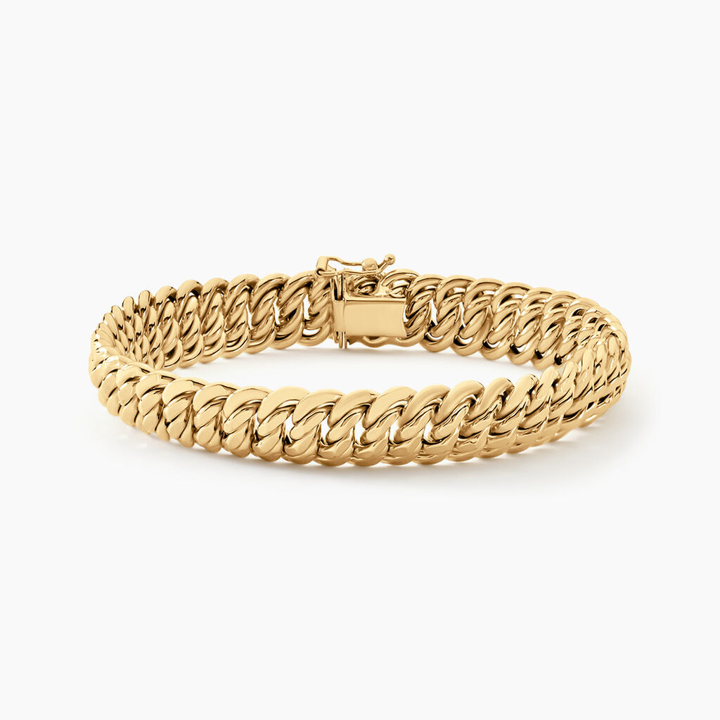 Bracelet Jimmy Maille Americaine Or Jaune - Bracelets mailles Femme | Marc Orian