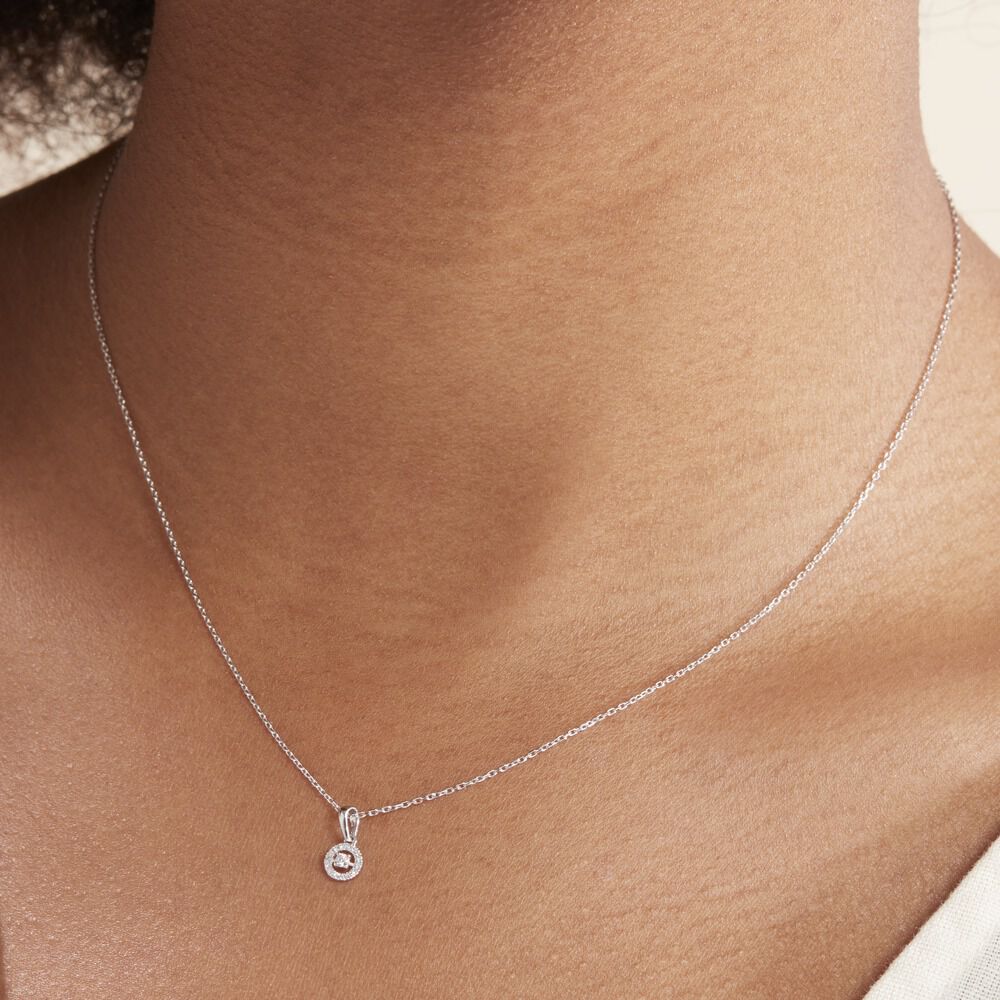 Collier Domitia Or Blanc Diamant - Colliers avec pierres Femme | Marc Orian