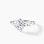 Bague Lisette Argent Blanc Oxyde De Zirconium - Bijoux fantaisie Femme | Marc Orian