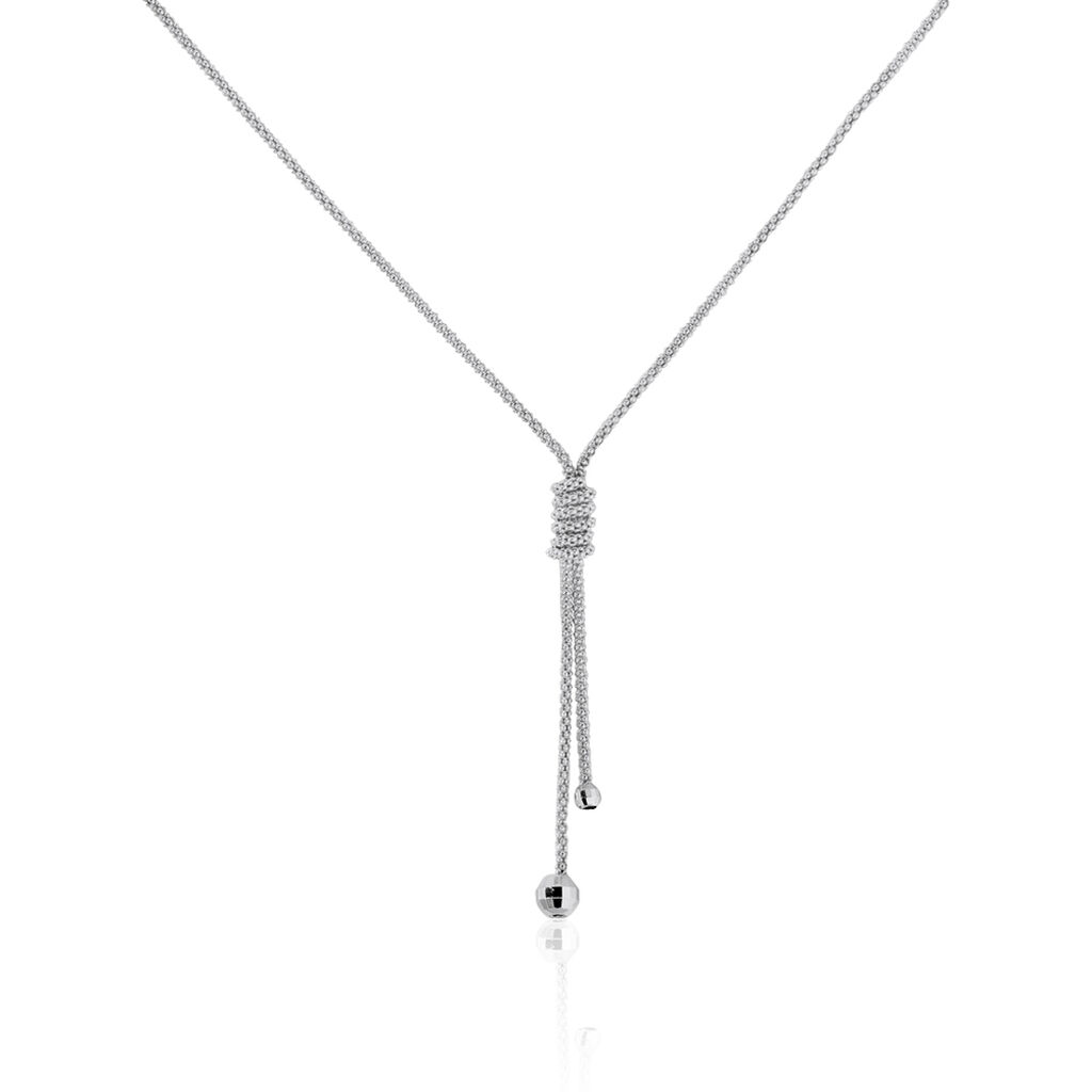 Collier Lassy Argent Blanc - Colliers Femme | Marc Orian