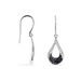 Boucles D'oreilles Pendantes Romanne Or Blanc Diamant - Pendantes Femme | Marc Orian