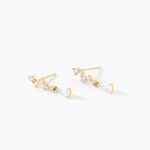Boucles D'oreilles Pendantes Cegolene Or Jaune Oxyde De Zirconium - Pendantes Femme | Marc Orian