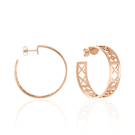 Créoles Airelle Acier Rose - Créoles Femme | Marc Orian