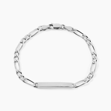 Bracelet Identit&eacute; Vila Argent Blanc - Gourmettes Femme | Marc Orian