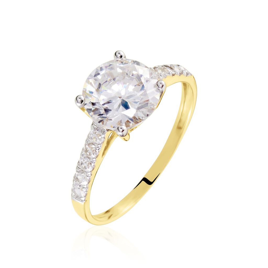 Solitaire Terese Or Jaune Oxyde De Zirconium - Solitaires Femme | Marc Orian