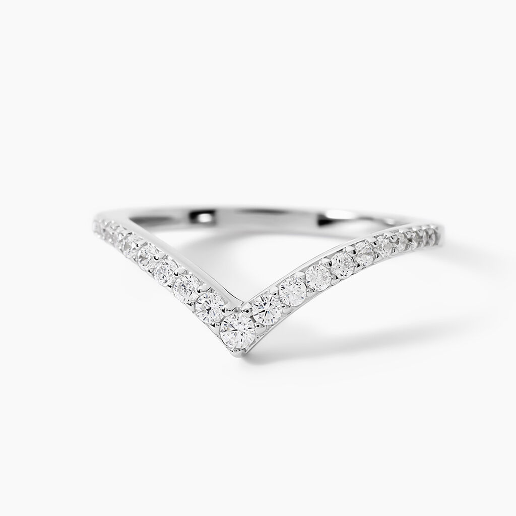 Bague Pricila Argent Blanc Oxyde De Zirconium - Bijoux fantaisie Femme | Marc Orian