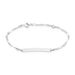 Bracelet Identité Bebe Bartolomee Or Blanc - Gourmettes Enfant | Marc Orian