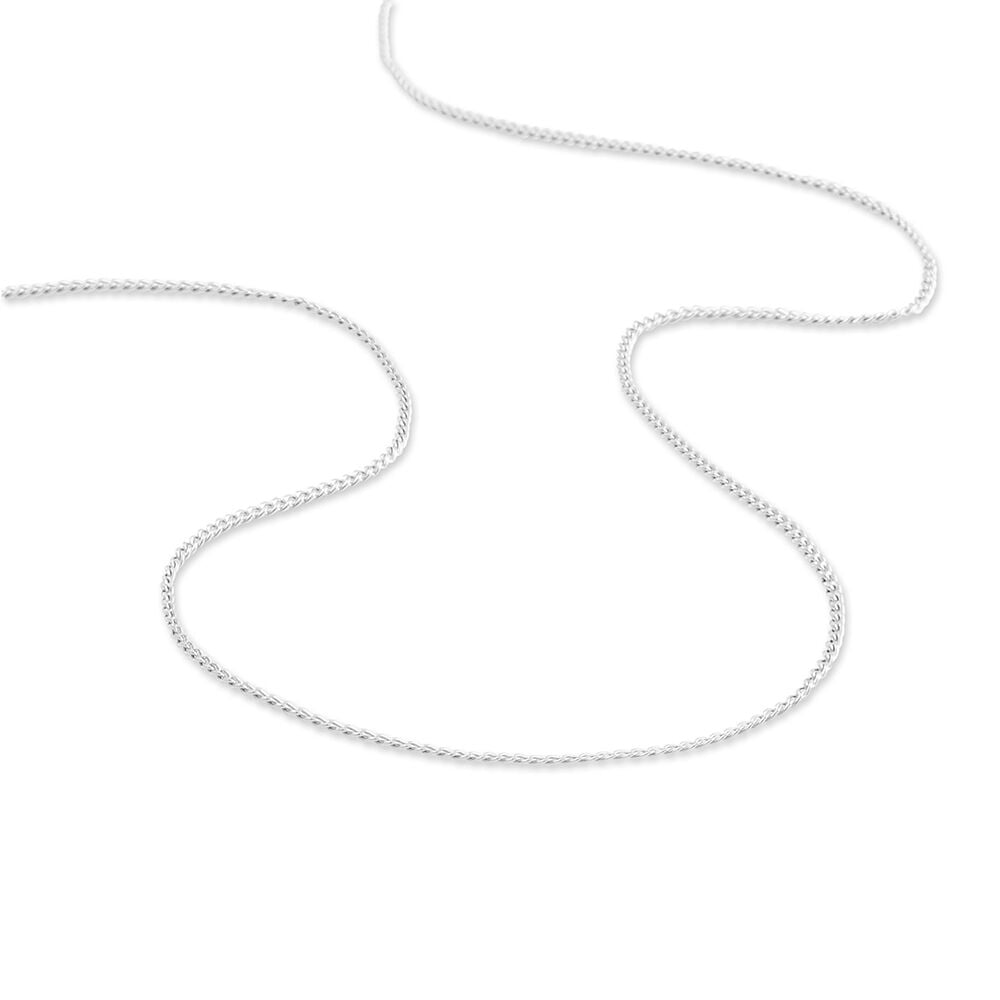 Cha&icirc;ne Iris Maille Gourmette Or Blanc - Chaines Femme | Marc Orian