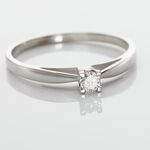 Bague Solitaire Morrigane Or Blanc Diamant - Solitaires Femme | Marc Orian
