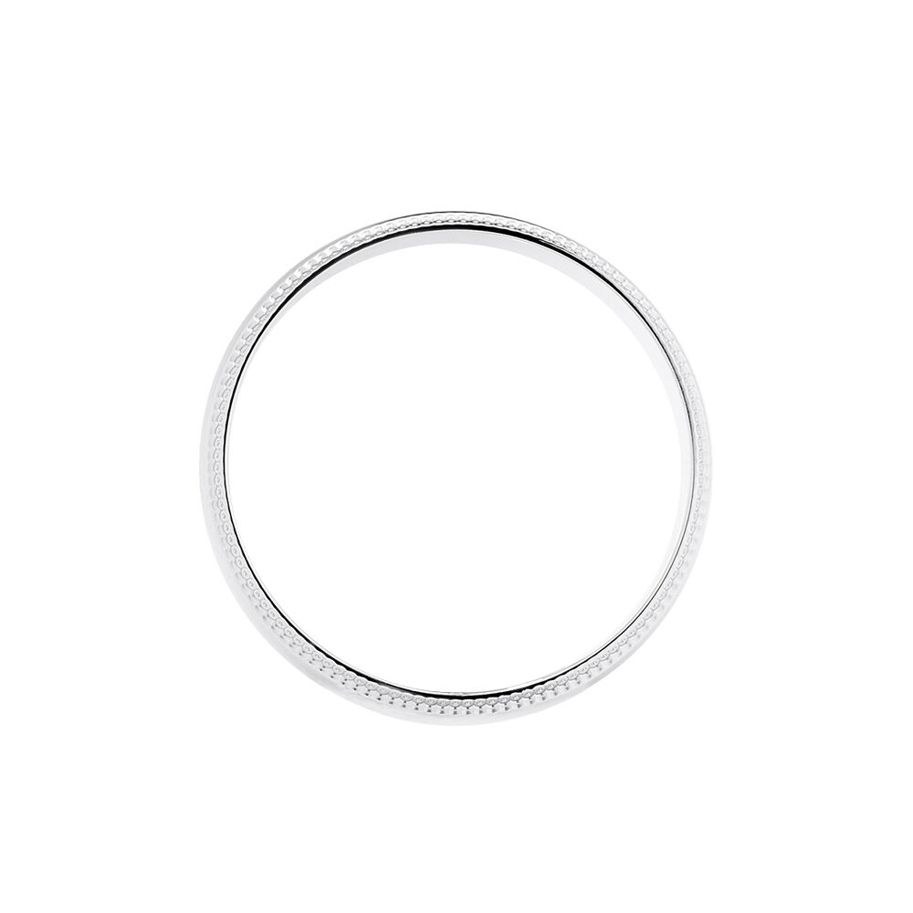 Alliance Irais Demi Jonc Classique Or Blanc - Alliances classiques Famille | Marc Orian