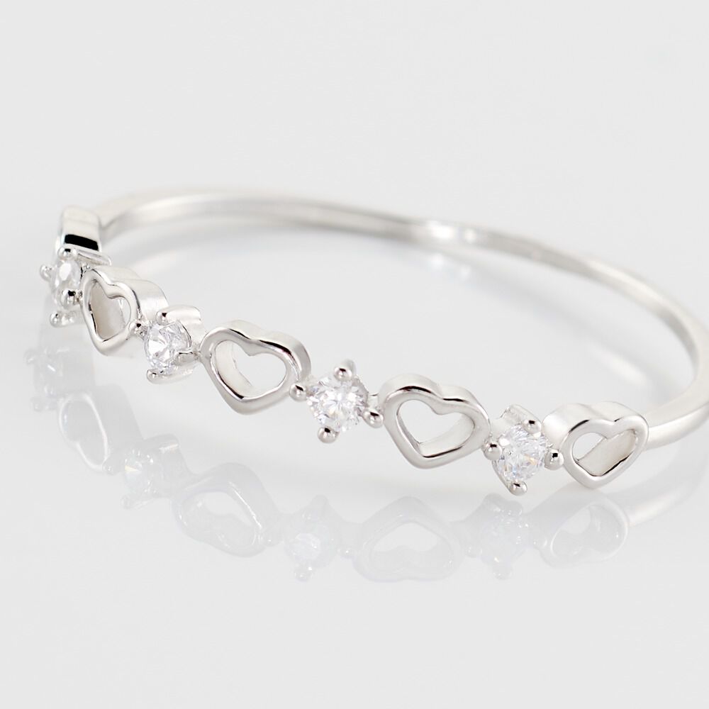 Bague Elonie Argent Blanc Oxyde De Zirconium - Bagues de promesse Femme | Marc Orian
