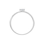 Bague Armelle Or Blanc Oxyde De Zirconium - Solitaires Femme | Marc Orian