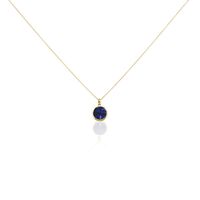 Collier Plaqué Or Neassa Sodalite