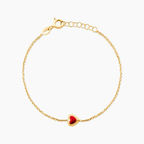 Bracelet Coralie Coeur Or Jaune - Bracelets cha&icirc;nes Enfant | Marc Orian