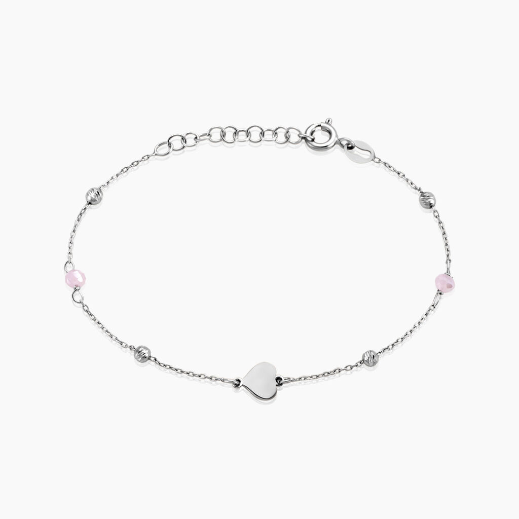 Bracelet Onelia Argent Blanc Cristal - Bracelets chaînes Femme | Marc Orian
