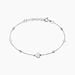 Bracelet Onelia Argent Blanc Cristal - Bracelets chaînes Femme | Marc Orian