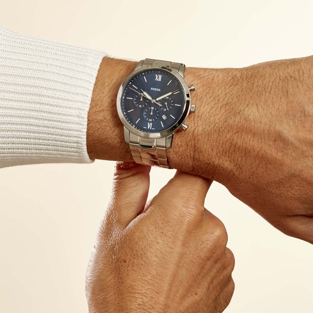 Montre Fossil Neutra Chrono Bleu - Montres étanches Homme | Marc Orian