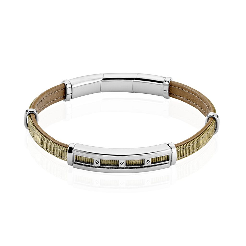 Bracelet Jourdan Kos Acier Blanc - Bracelets Homme | Marc Orian