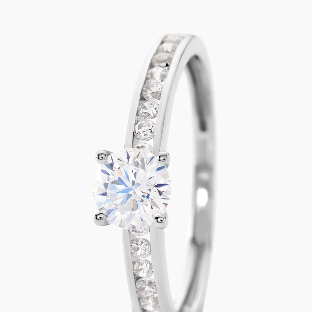 Bague Harem Or Blanc Oxyde - Bagues avec pierre Femme | Marc Orian