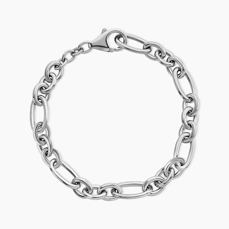 Bracelet Camiorica Argent Blanc - Bracelets mailles Femme | Marc Orian