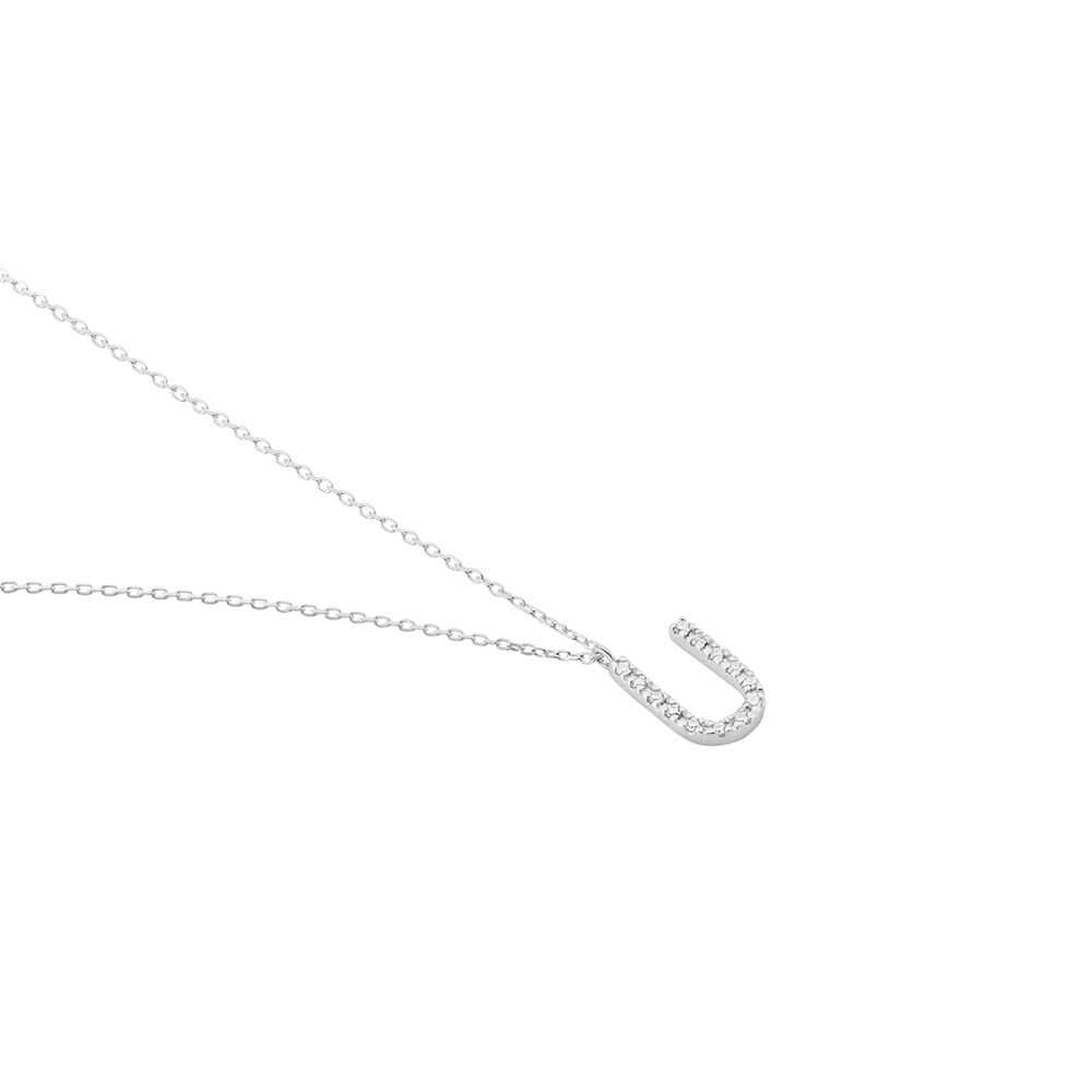 Collier Oran Or Blanc Diamant - Colliers avec pierres Femme | Marc Orian